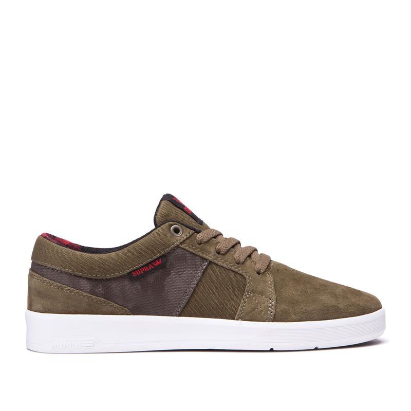 Zapatillas Bajas Supra Argentina Hombre - INETO Verde Oliva (KTOCV-6534)